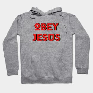 Obey Jesus | Christian Typography Hoodie